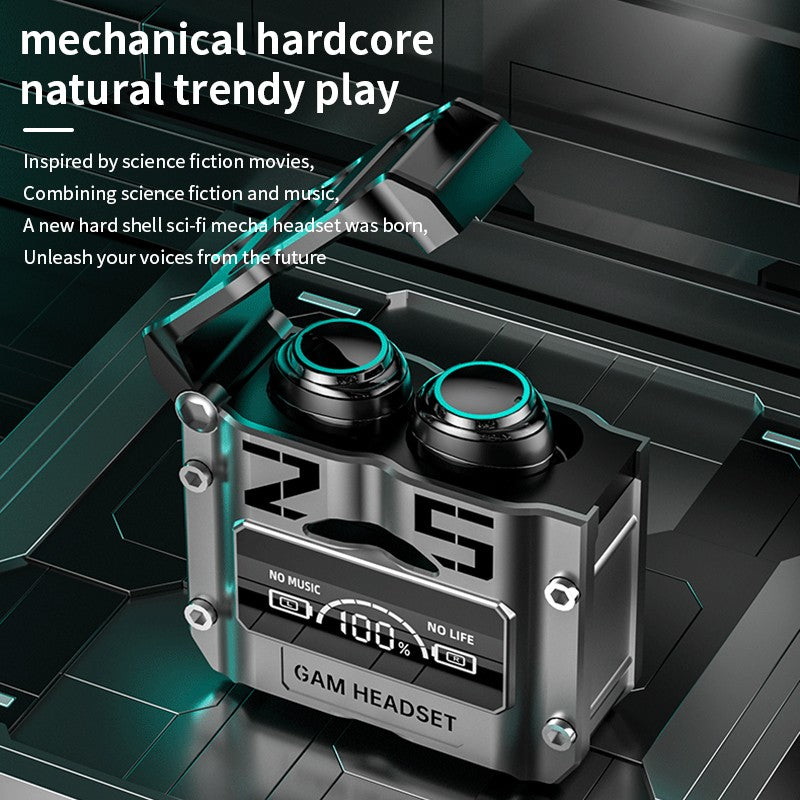 DAMIX M25 Wireless Gaming Headset (Black) | Bluetooth 5.3 Earbuds with ENC Noise Reduction & Dual Mode