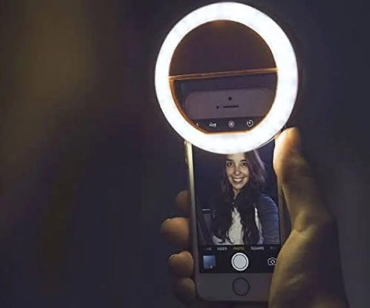 Portable LED Ring Selfie Light | Enhancing Ring Light for Smartphones & Tablets