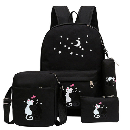 4-Piece School Bag Set for Girls & Boys