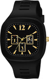 Stylish Square Dial Analog Watch for Men | Casual Silicone Strap, Multi-Color Options