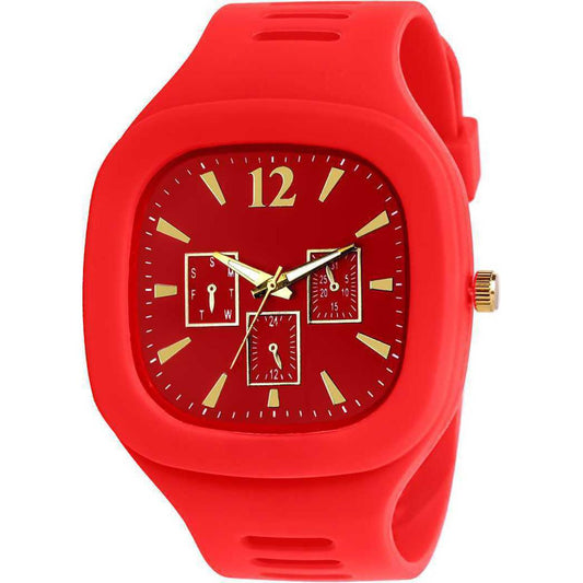 Stylish Square Dial Analog Watch for Men | Casual Silicone Strap, Multi-Color Options