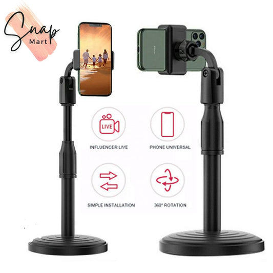 Adjustable Height Mobile Phone Stand & Mini Tripod