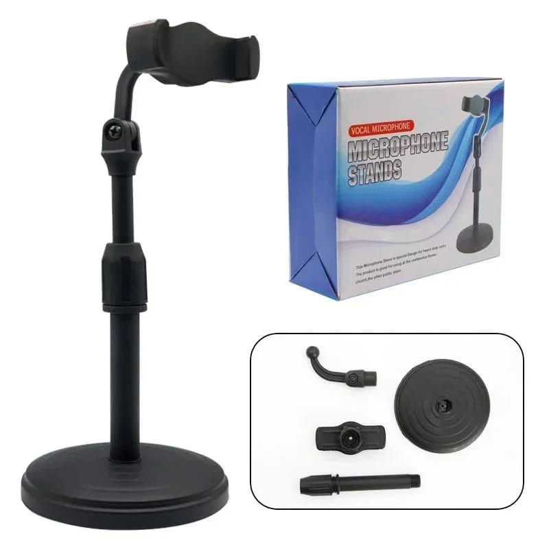Adjustable Height Mobile Phone Stand & Mini Tripod