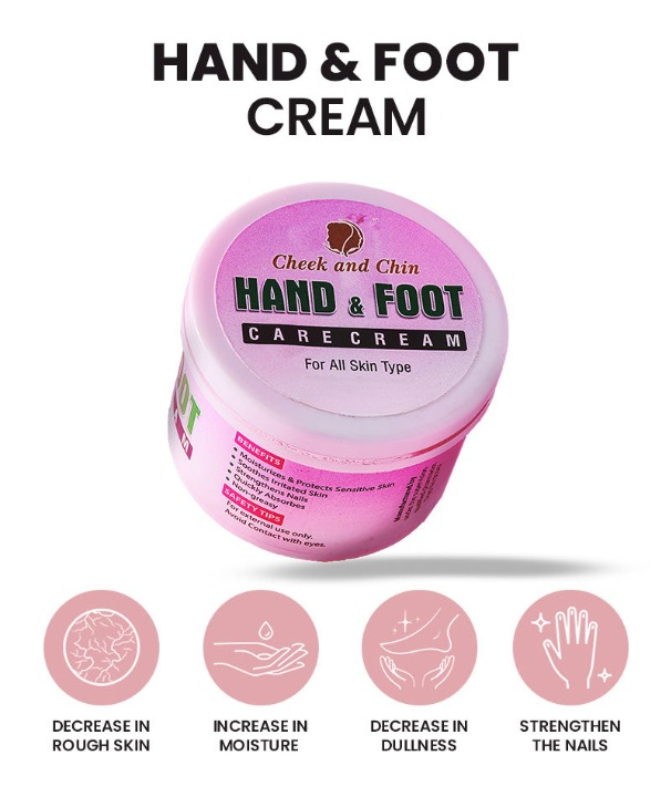 Hand & Foot Care Cream (100g) | Deep Moisturizing and Nourishing Formula for Dry, Sensitive Skin Protection and Softness