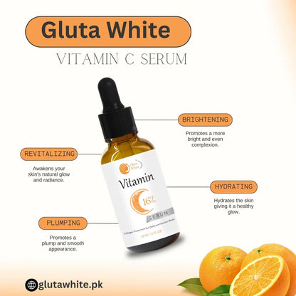 Gluta White Vitamin C 16% Serum | Advanced Brightening & Dark Spot Correction
