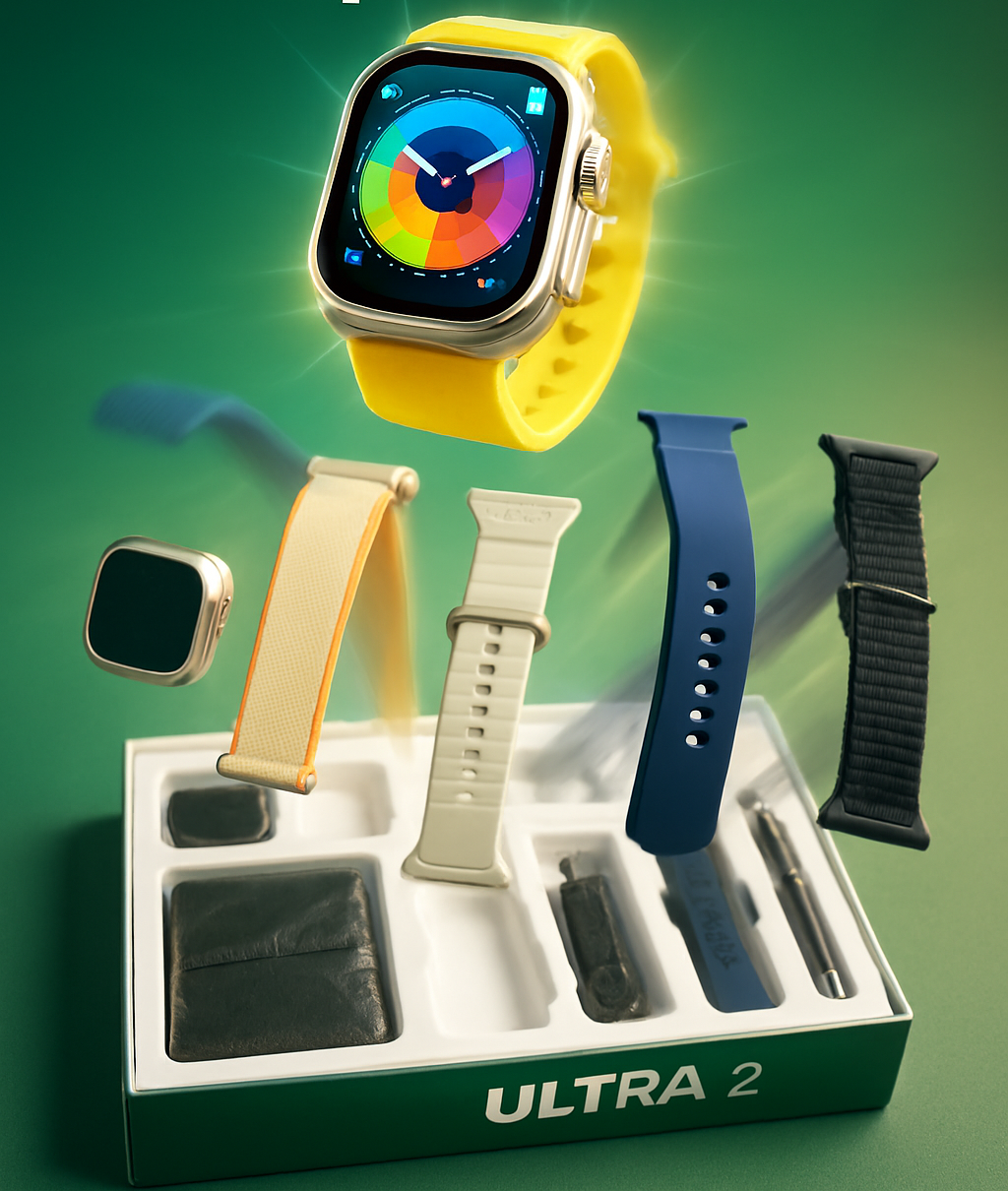 New Model S200 Smart Watch | Full Display with Wallet Feature, Multiple Straps & Premium Protective Case