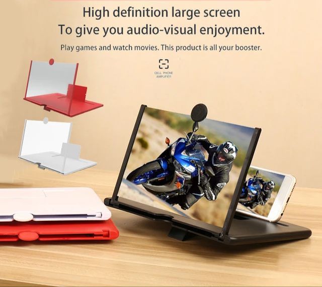 12" HD 3D Mobile Screen Magnifier – Portable Phone Amplifier & Eye Protection