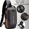 Waterproof Anti-Theft Chest Bag with USB Charging Port & Shoulder Backpack