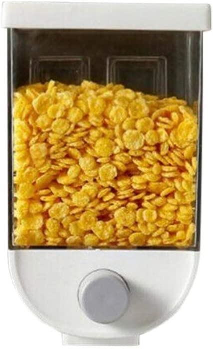 1500ml Wall-Mounted Grain Storage Box | Cereal, Rice & Dry Food Dispenser
