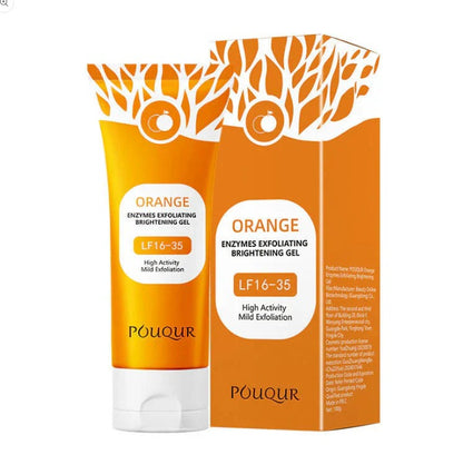 Orange Enzyme Exfoliating Brightening Gel | Natural High-Activity Formula for Smooth & Radiant Skin