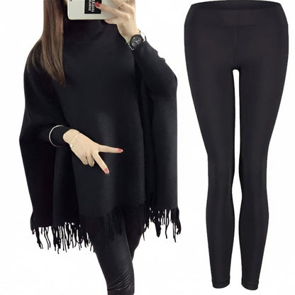 Printed Winter Collection Girls Fleece Poncho Tracksuit | Premium Warmth & Stylish Comfort for Girls & Women