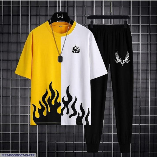 🔥 Men's Polyester Printed Track Suit
