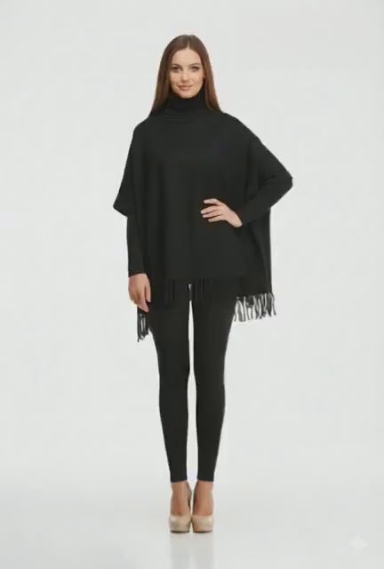 Printed Winter Collection Girls Fleece Poncho Tracksuit | Premium Warmth & Stylish Comfort for Girls & Women