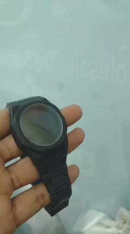 Full Black AURA Quartz Analog Watch | Arabic Dial Lightweight Premium Wrist Watch for Men